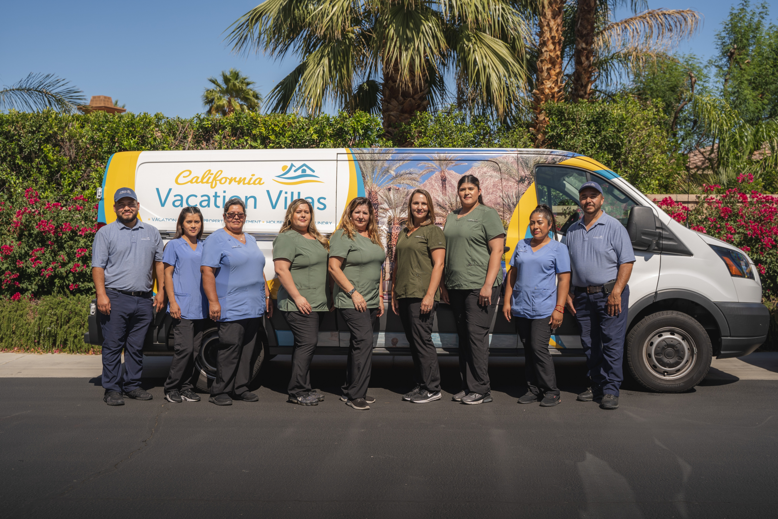 The California Vacation Villas property management team in the Coachella Valley